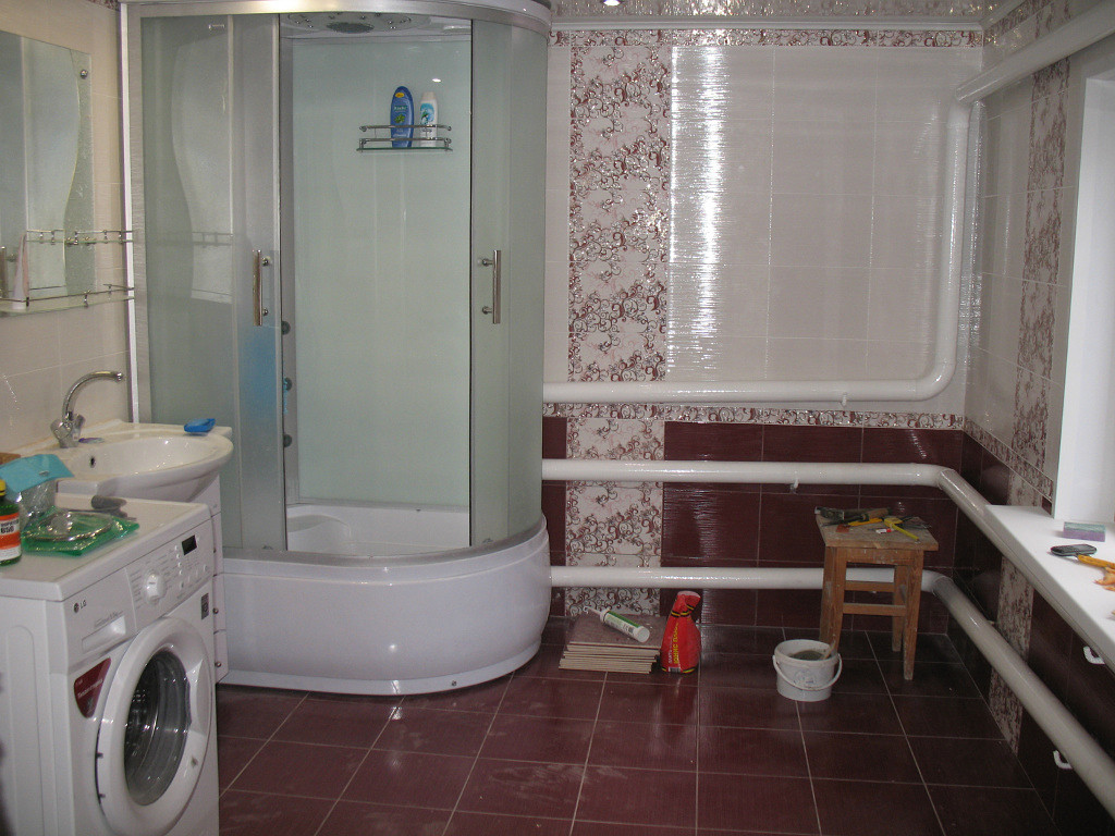 Ремонт ванной комнаты в частном доме